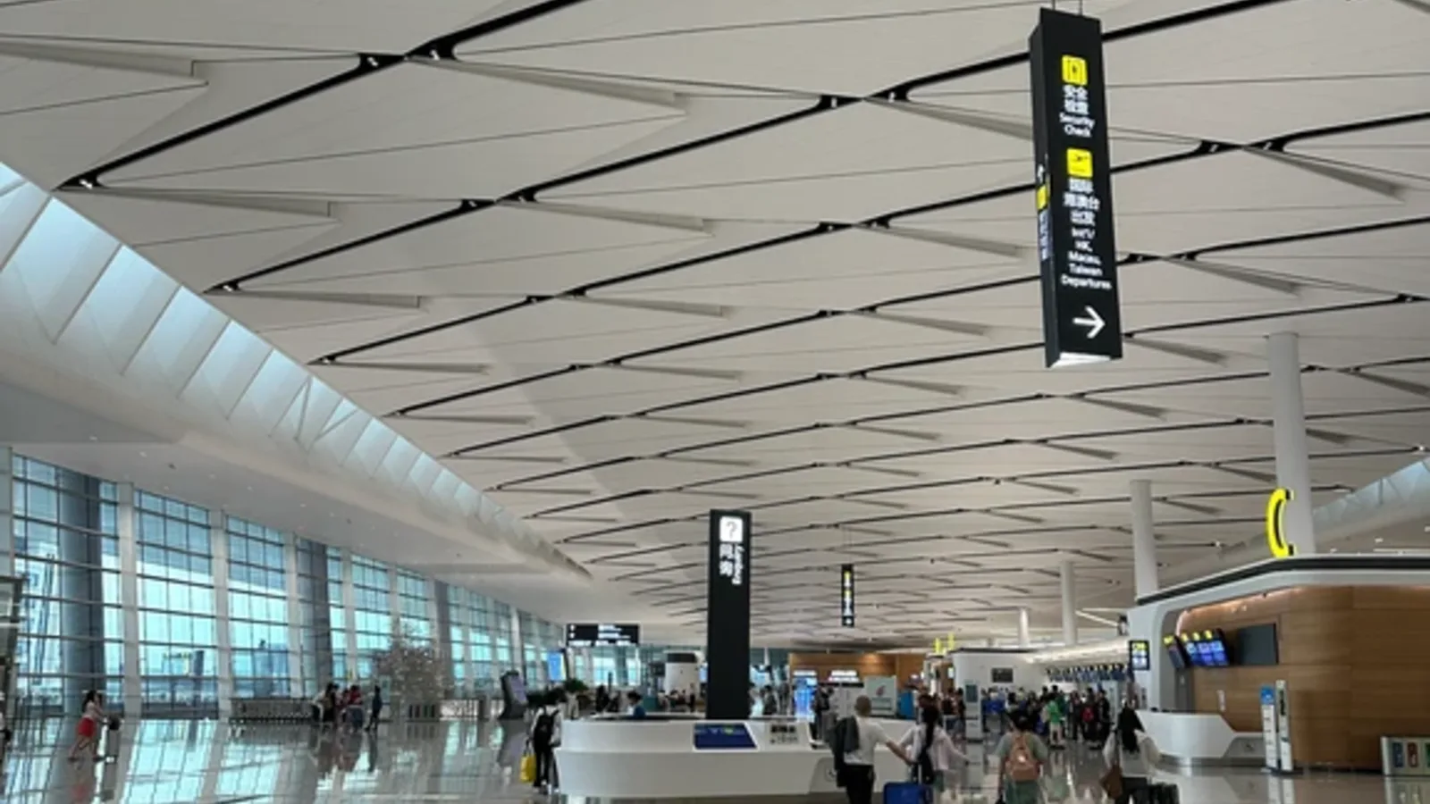Passenger terminal inside Chengdu Shuangliu International Airport